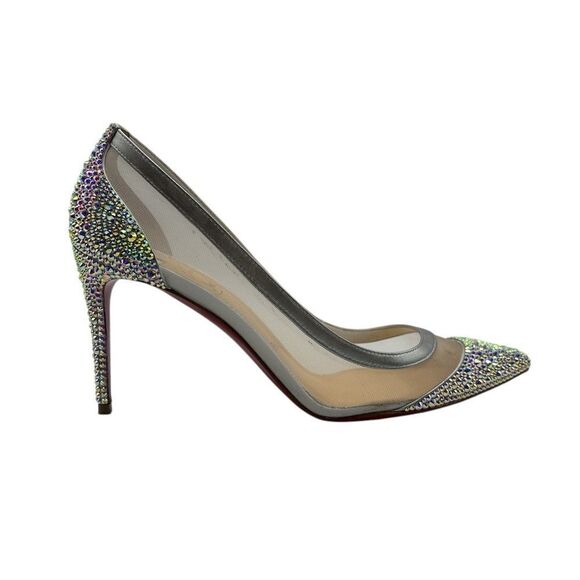 Christian Louboutin Galativi Strass Crystal Mesh 38 - Picture 7 of 13